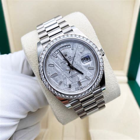 meteorite diamond rolex dial|Rolex meteorite for sale.